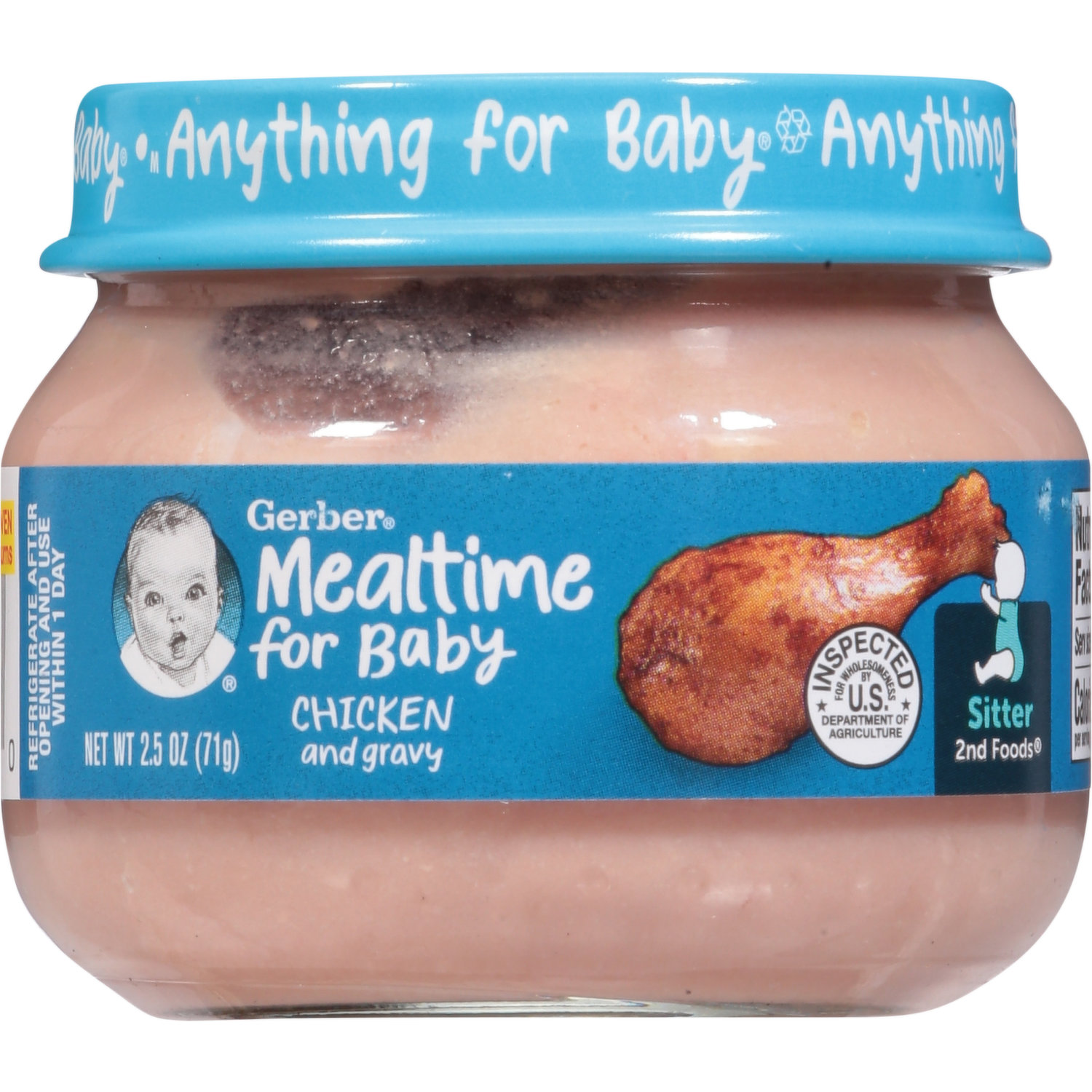 Gerber chicken and gravy baby food 2025