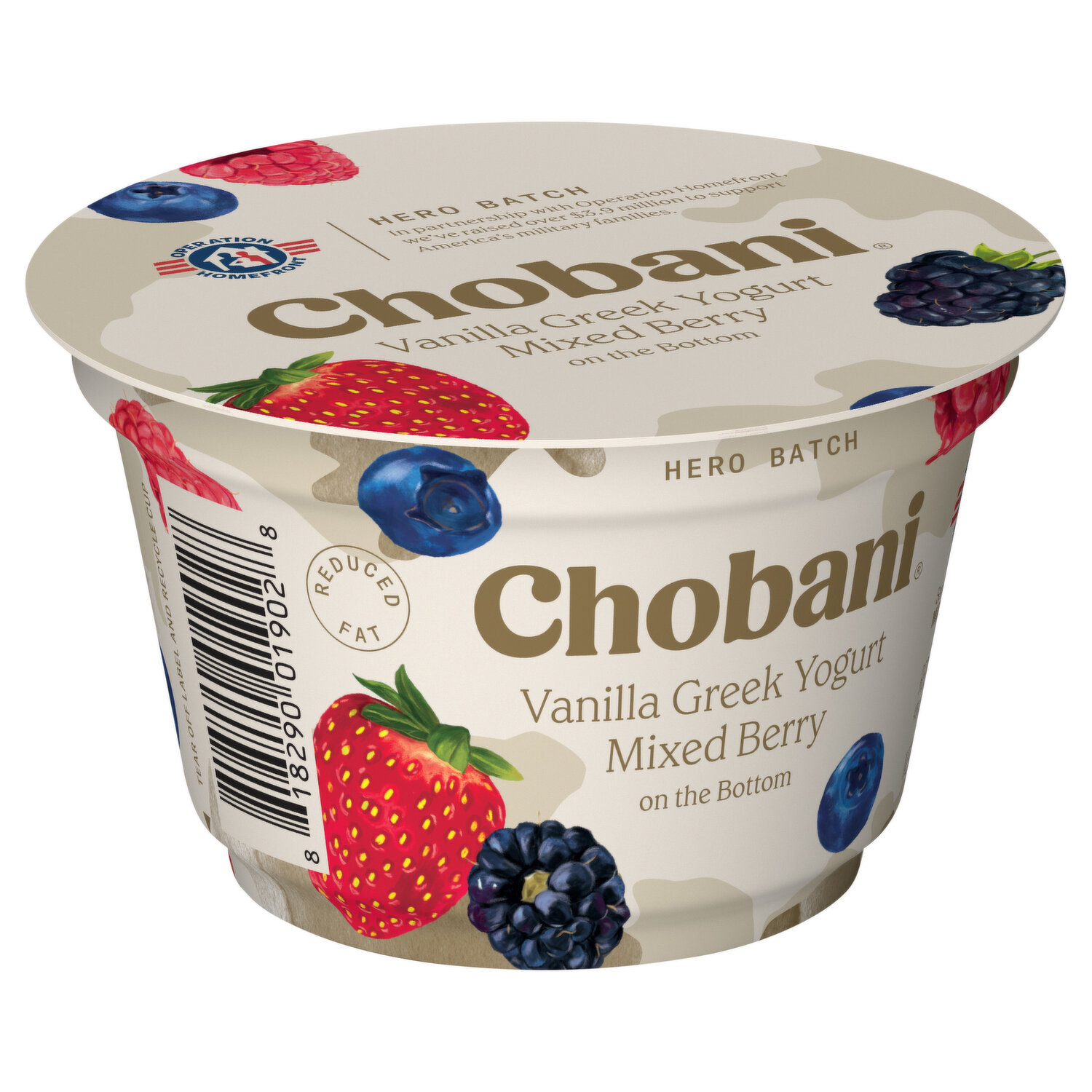 Chobani Low-Fat Mixed Berry Blended Greek Yogurt 5.3oz