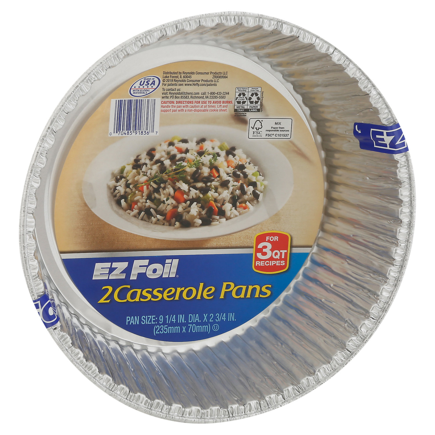 EZ Foil Casserole Pans