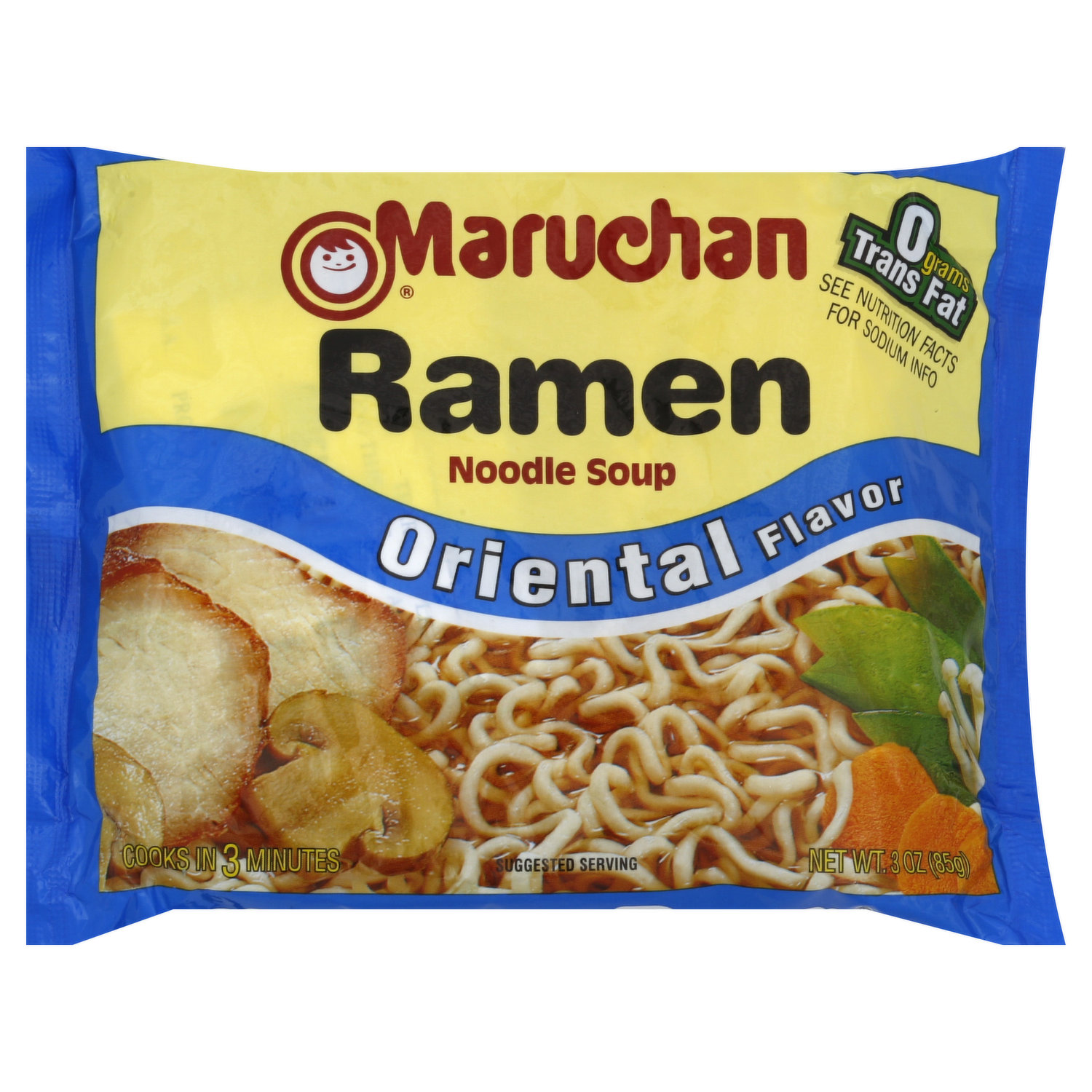 Maruchan Chicken Flavor Ramen Noodle Soup 3 Oz, Asian & Rice Noodles