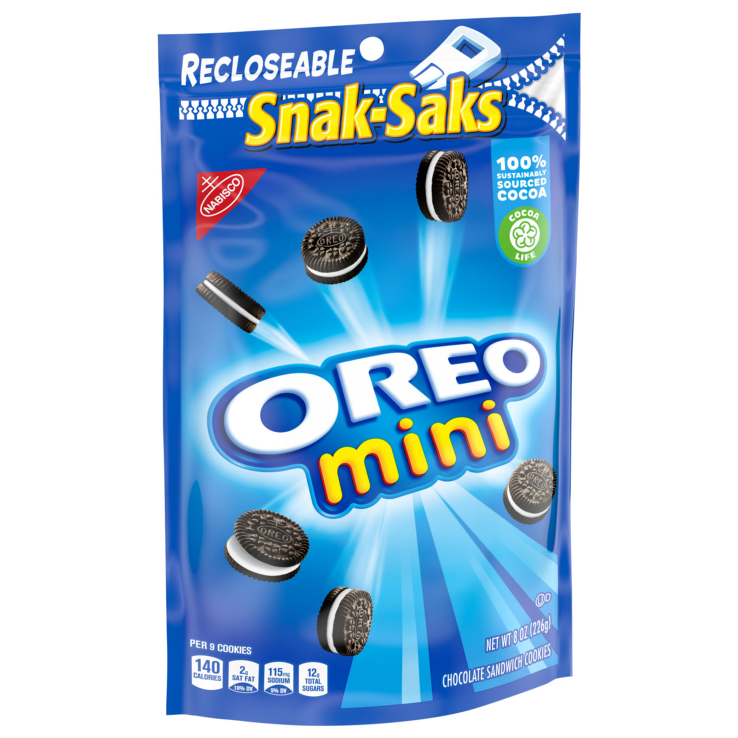 Oreo Sandwich Cookies, Chocolate, Snak-Saks, Mini, - King Kullen