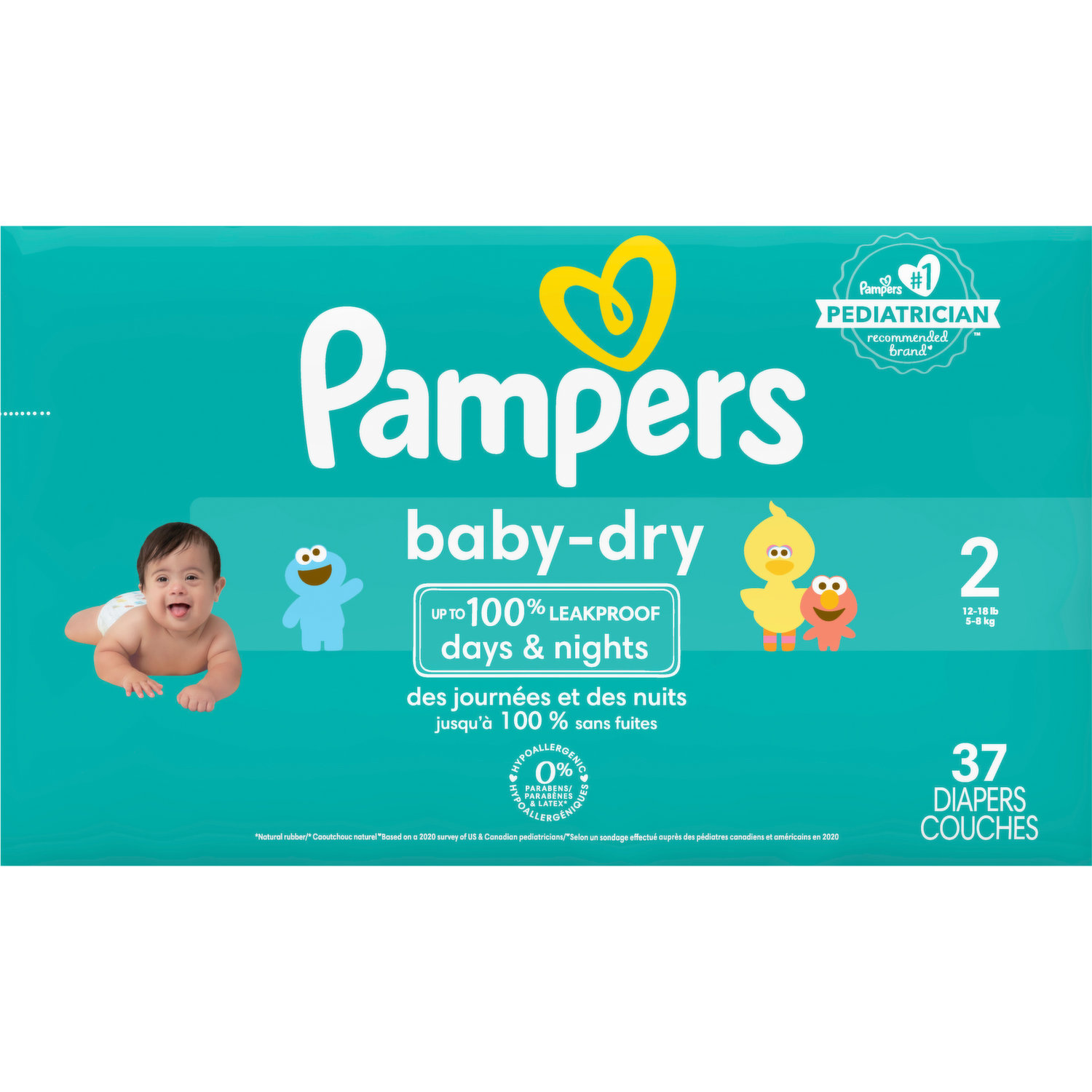 Pampers Baby Dry Flex Size 4 Diapers, 34 ct - Pay Less Super Markets