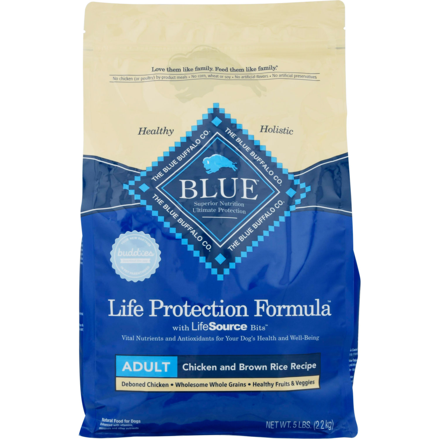 Blue Buffalo Dog Food, Chicken and Brown Rice Recipe, Adult