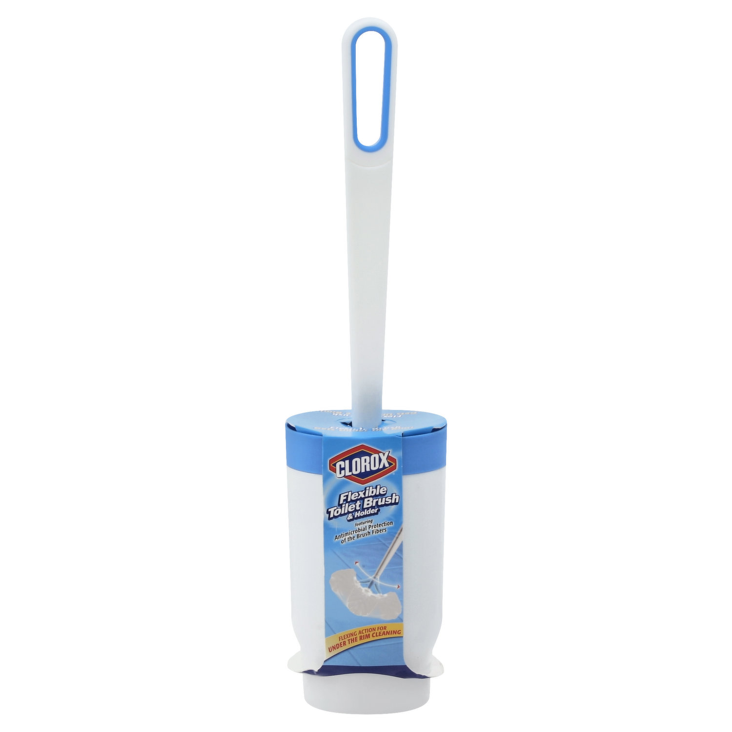 Toilet Scrubber Brush and Holder Under Rim Lip Brush with Storage