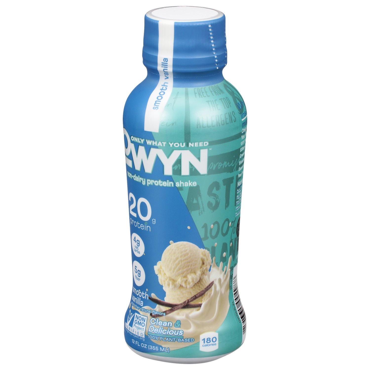 Owyn Protein Shake, Non Dairy, Smooth Vanilla 12 Fl Oz, Protein Powder