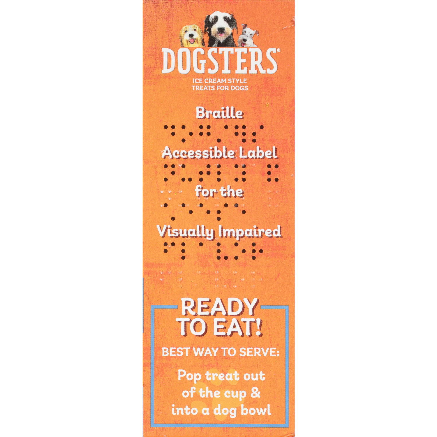 Dogsters® Nutly® & Cheese Flavor Ice Cream Style Dog Treats 4-3.5 fl. oz.  Cups