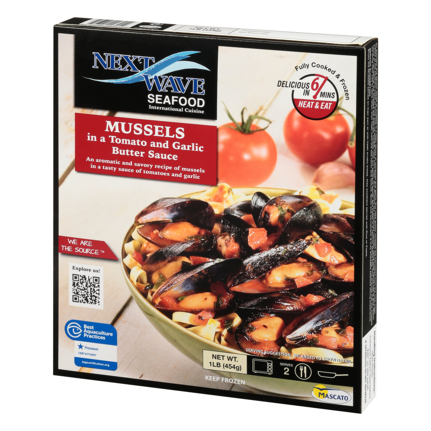 Sogel Fresh Cooked Mussels with Garlic Butter, 2 x 454 g - 2 bags