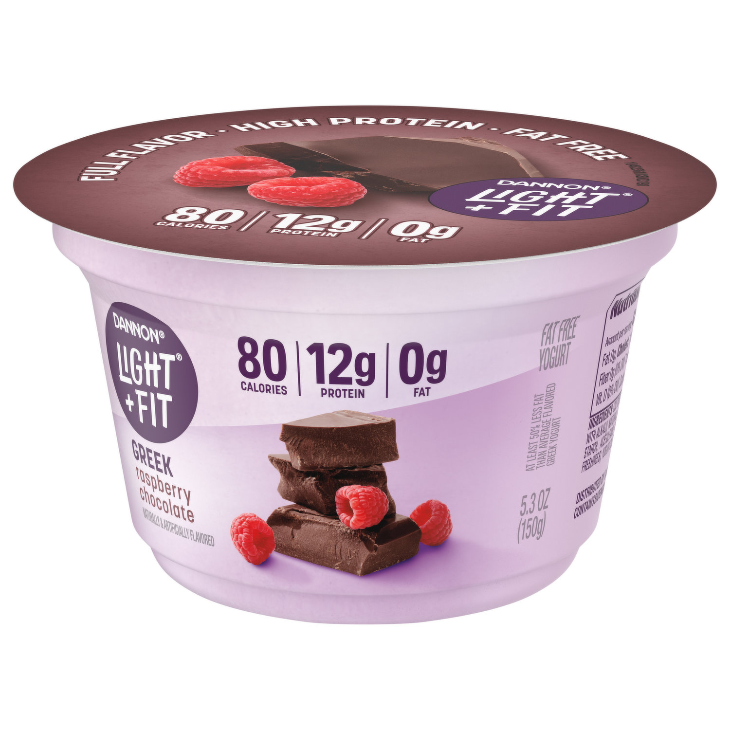 Dannon YoCream Non-Fat Classic Chocolate Frozen Yogurt Mix 0.5 Gallon -  6/Case