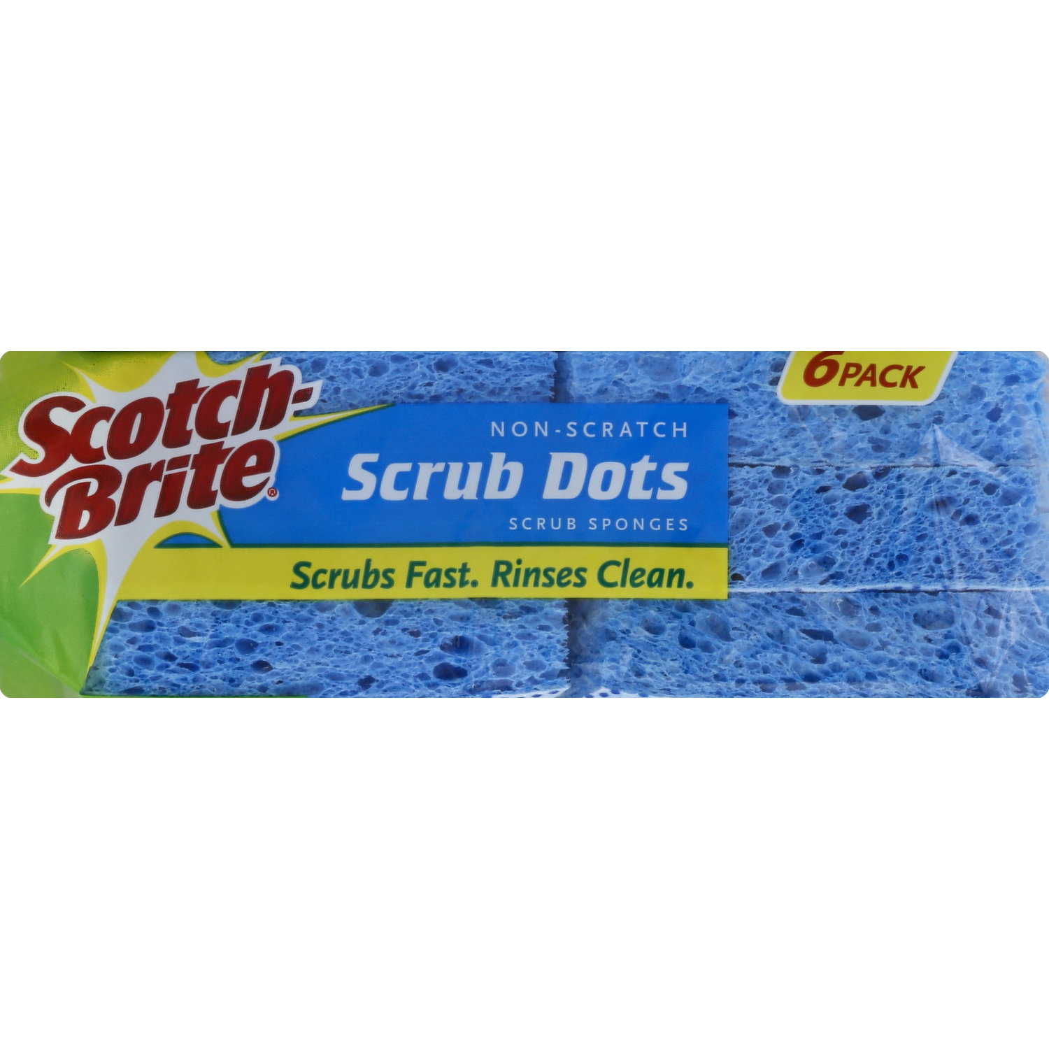 Scotch-Brite® Scrub Dots Non-Scratch Scrub Sponges, 6 pk - Fry's Food Stores