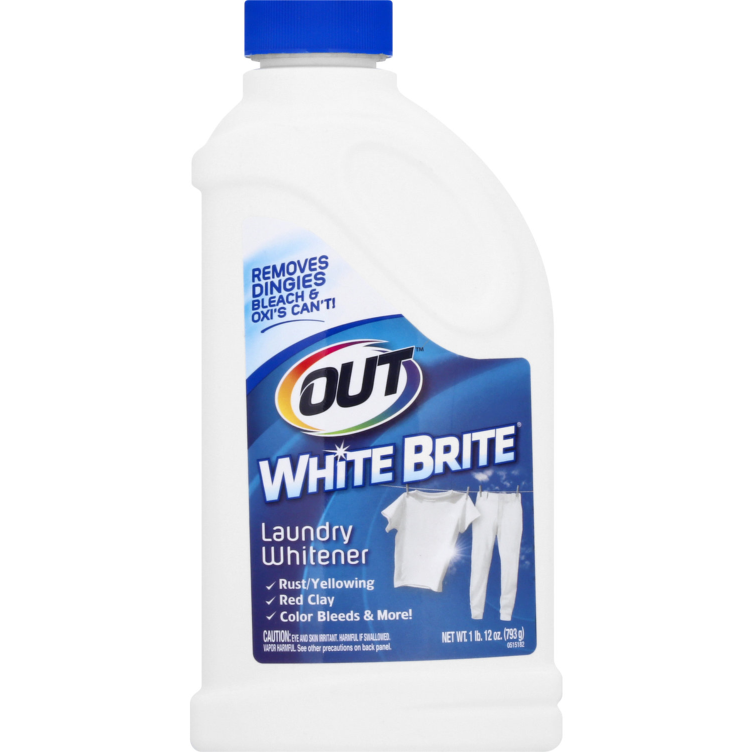 OUT White Brite Laundry Whitener, 1 lb. 12 oz. Bottle 