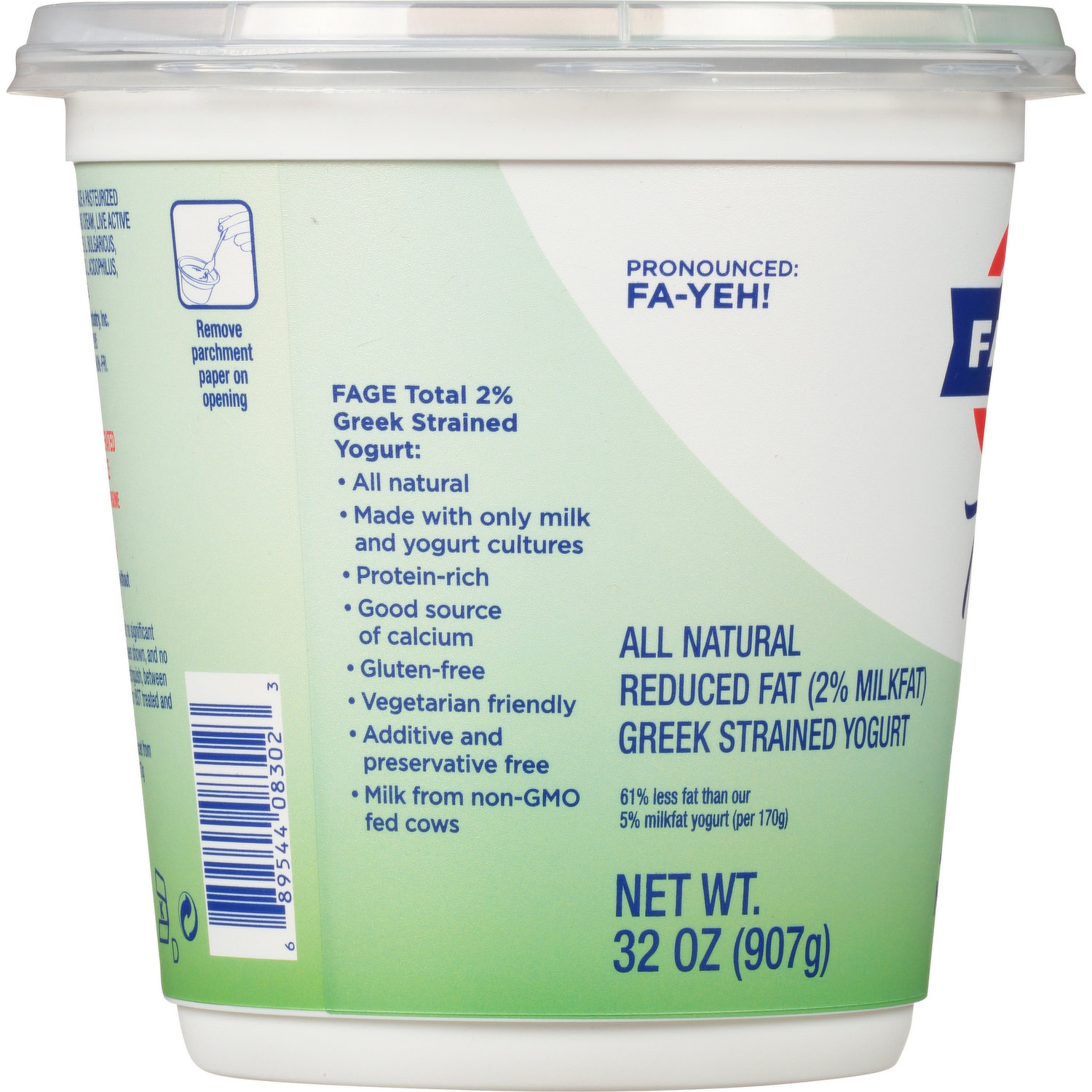 Fage Greek Yogurt Nutrition Label 9182