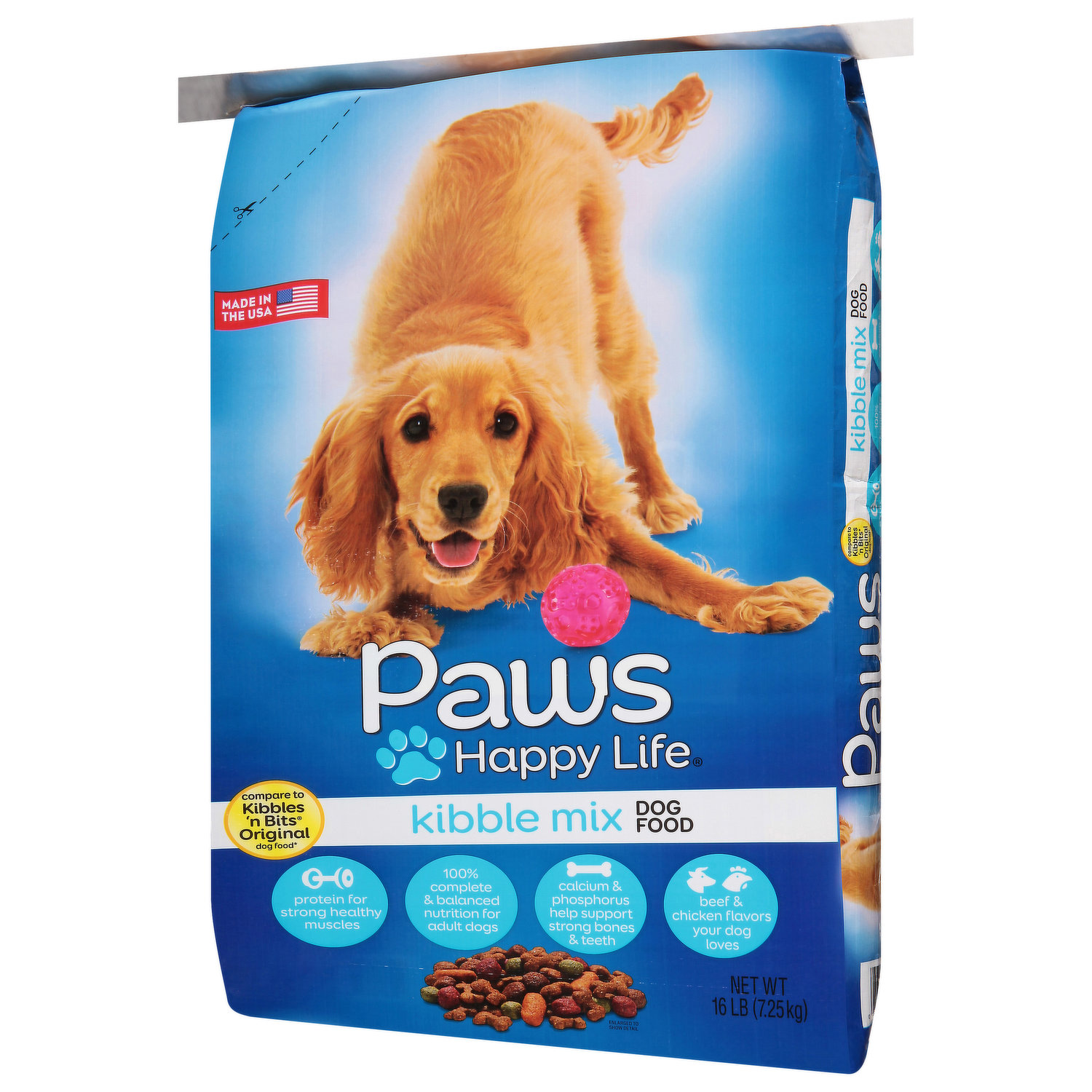 Paws Happy Life Dog Food Kibble Mix King Kullen