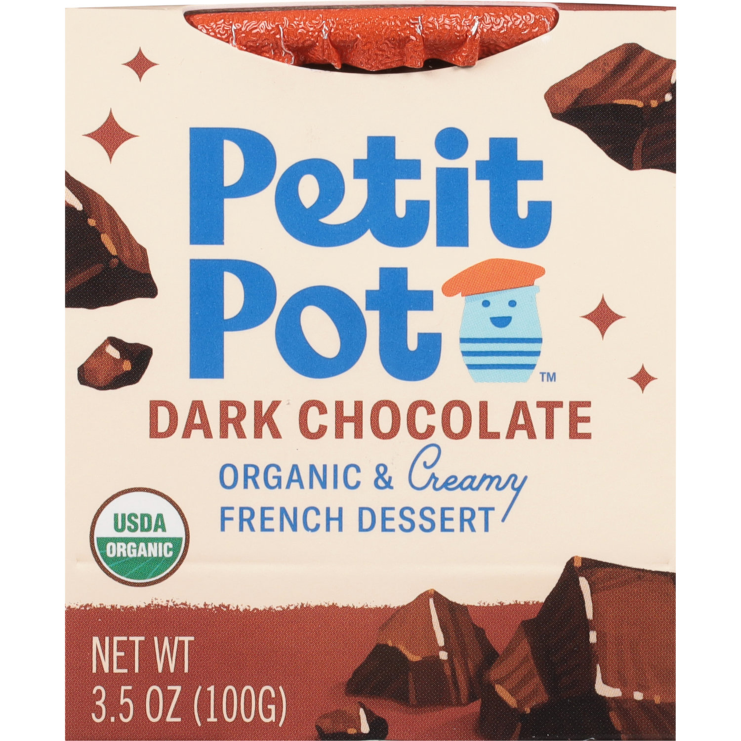 Petit Pot Organic Dark Chocolate French Dessert, 2 ct / 3.5 oz - Harris  Teeter