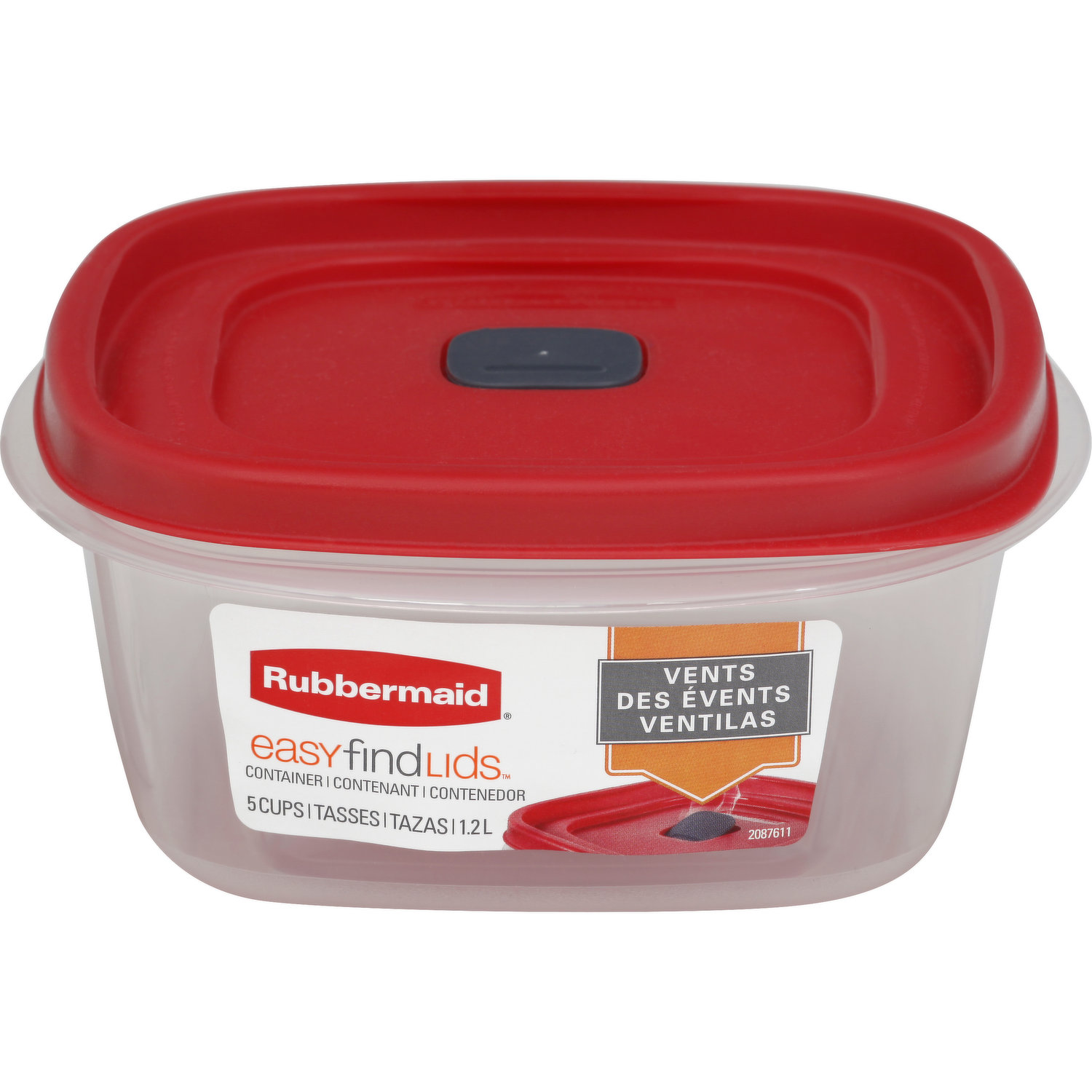 Rubbermaid Easy Find Lids Vents 5 Cups Container