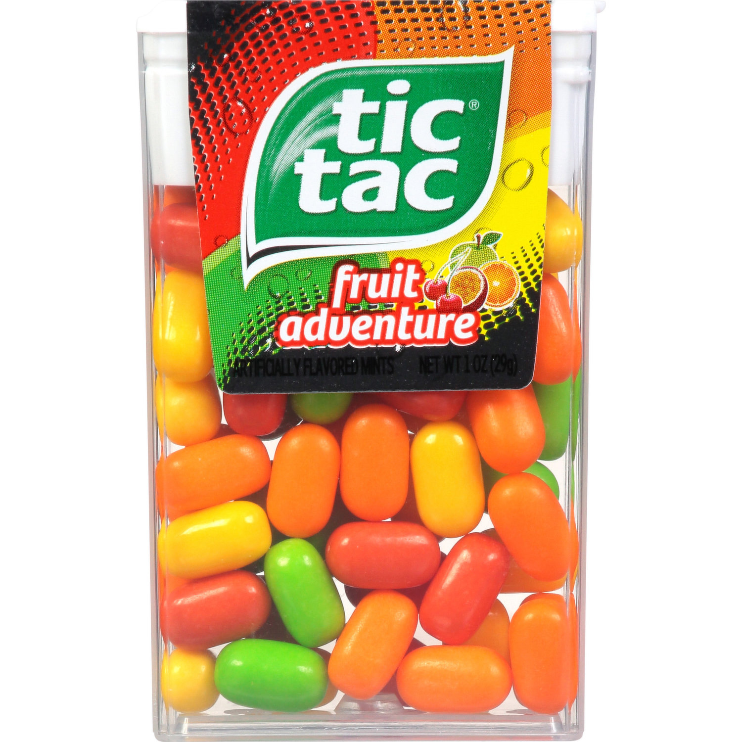 Tic Tac Fresh Breath Mint Candies, Orange Singles - 1oz