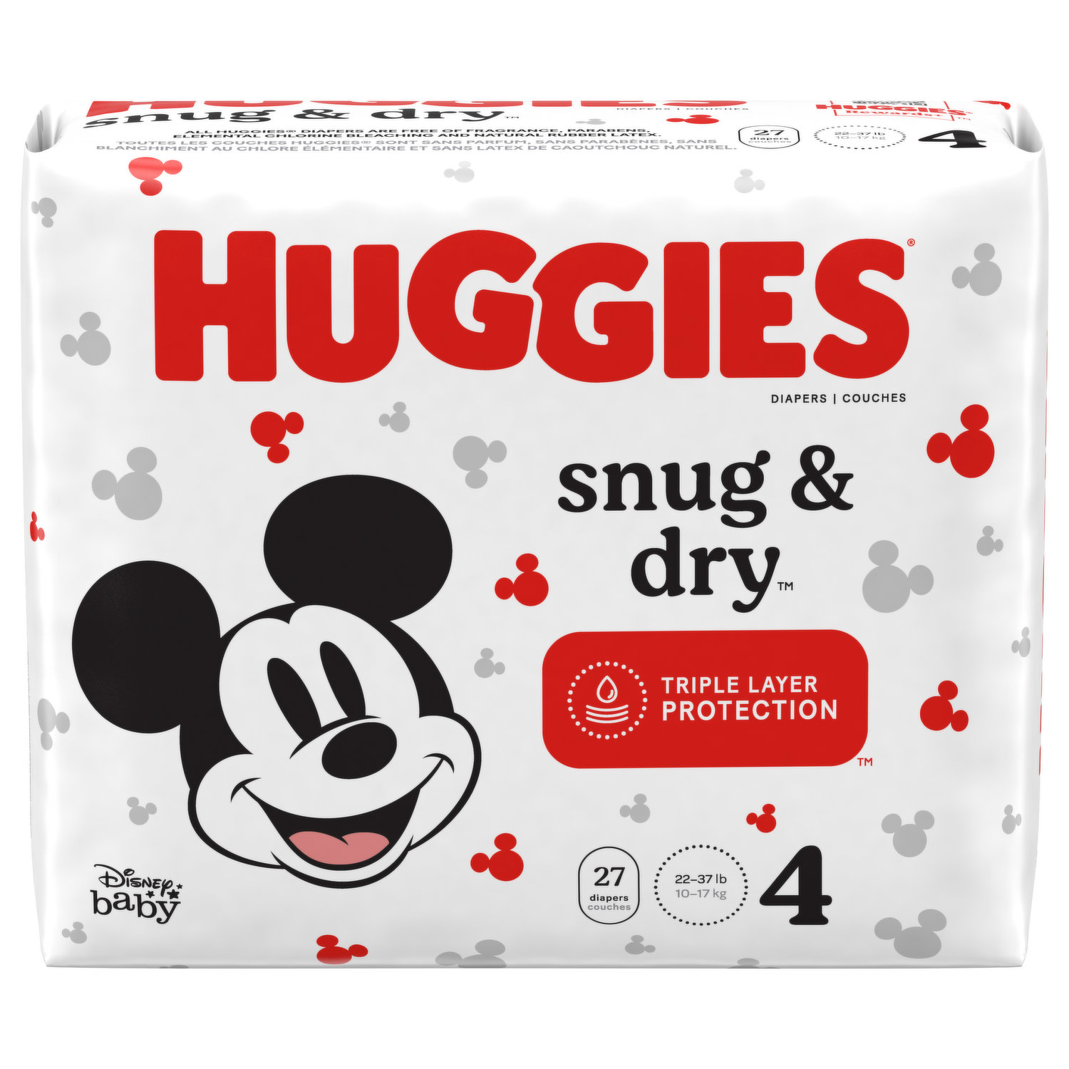 Huggies Diapers, Disney Baby, 4 (22 37 Lb) 58 Ea