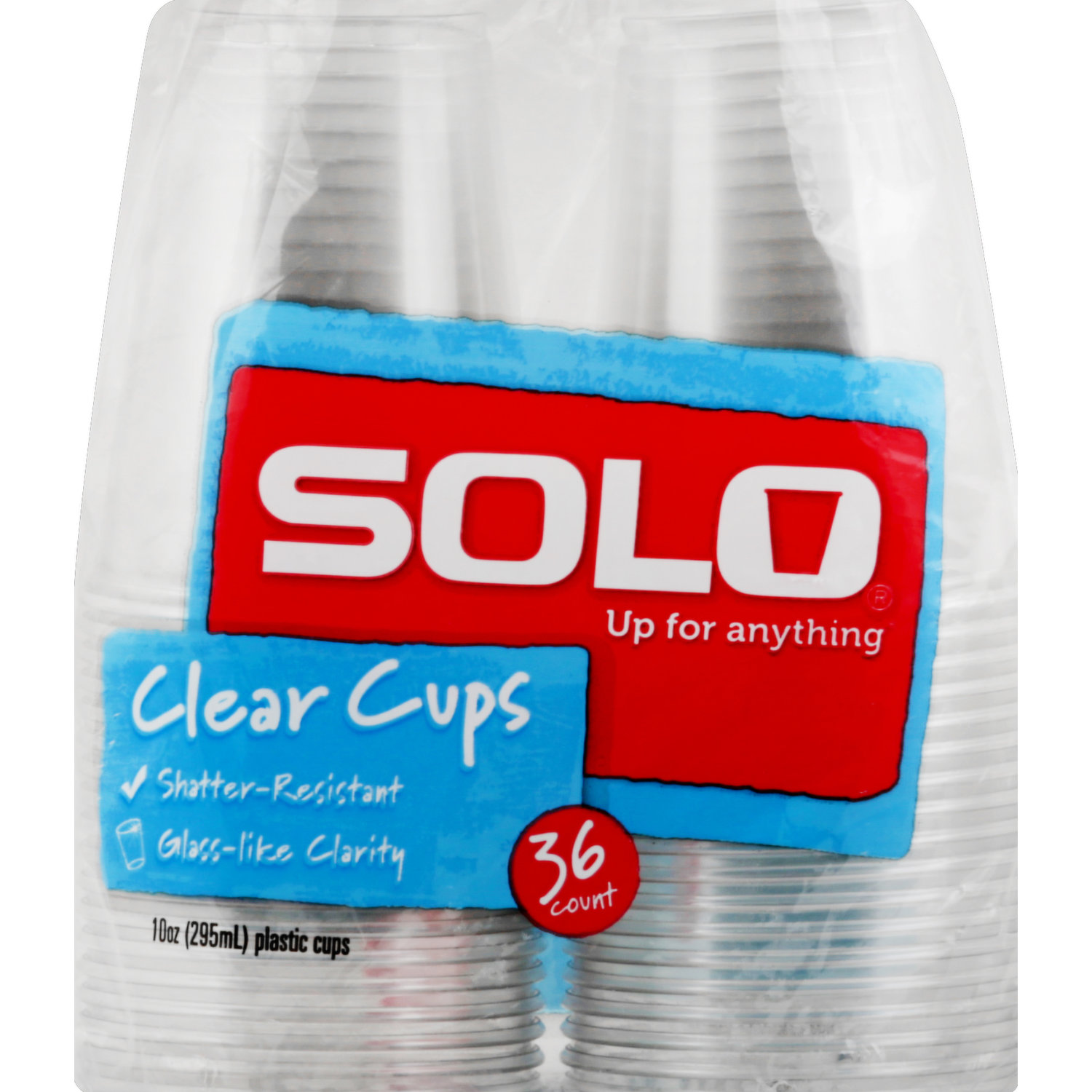 Solo Clear 10 OZ Plastic Cups - 36 CT