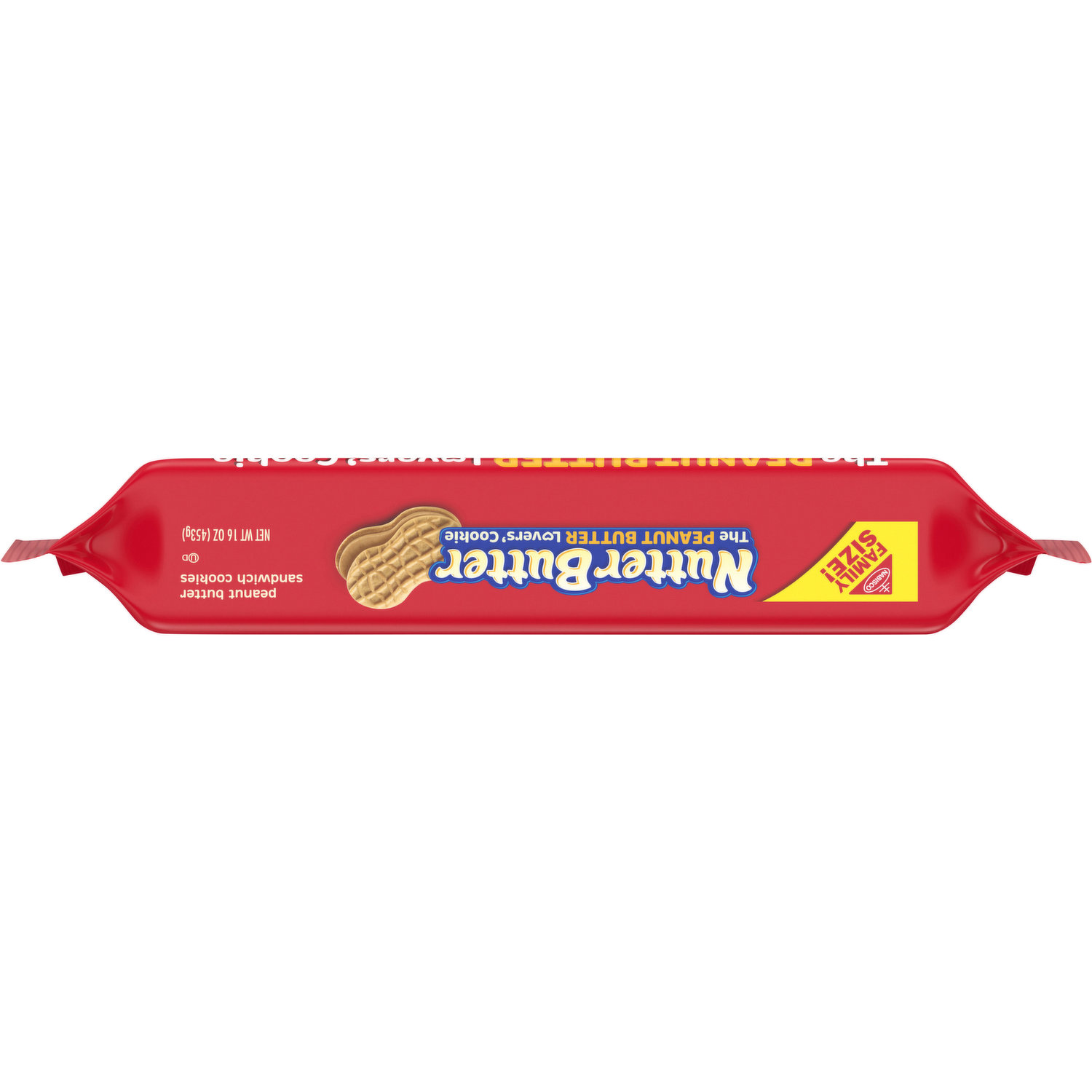 Nutter Butter Peanut Butter Sandwich Cookies, Family Size, 16 oz