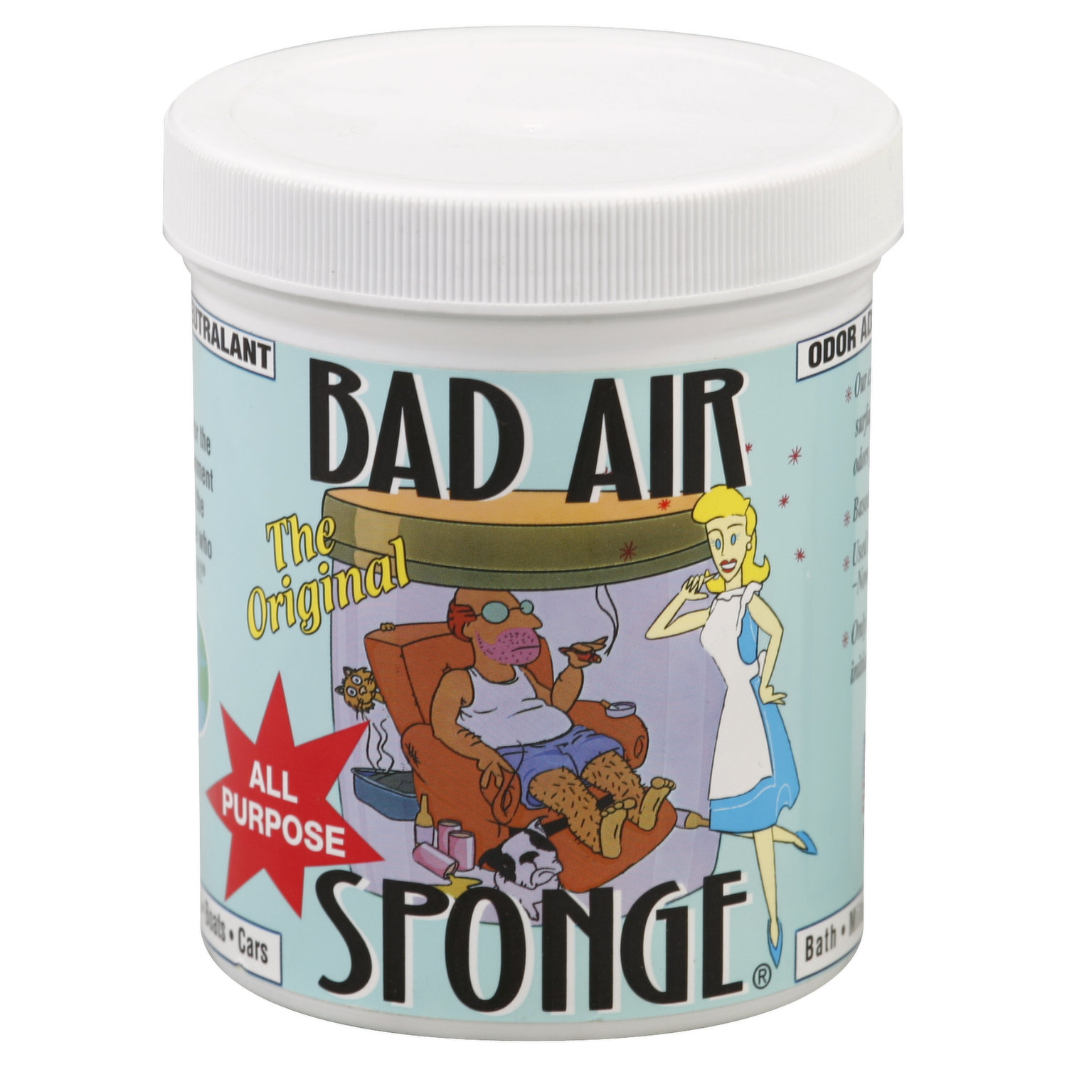 Bad Air Sponge Odor Neutralizer 2lb. Container (2-Pack) FREE SHIPPING
