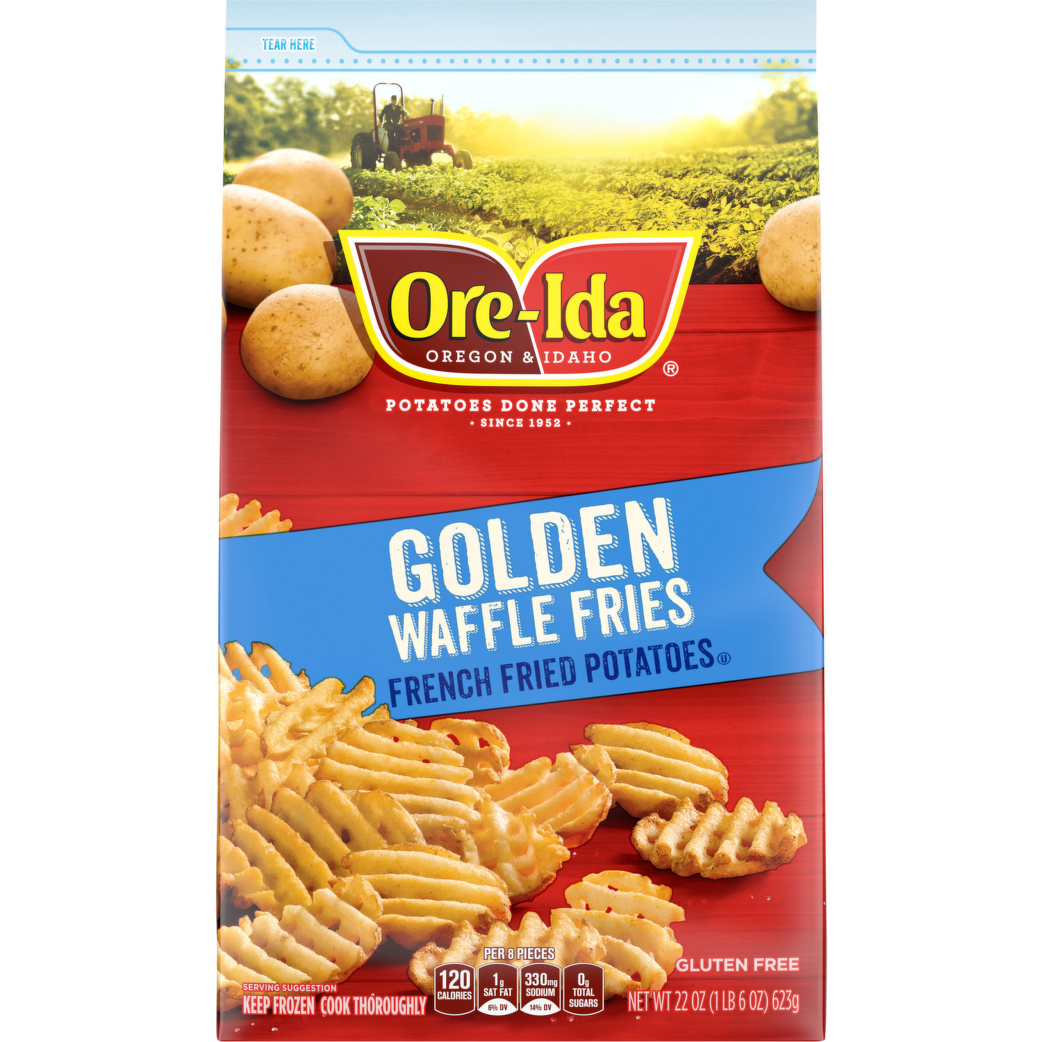 Ore-Ida Golden Crinkles French Fries, 8 lbs