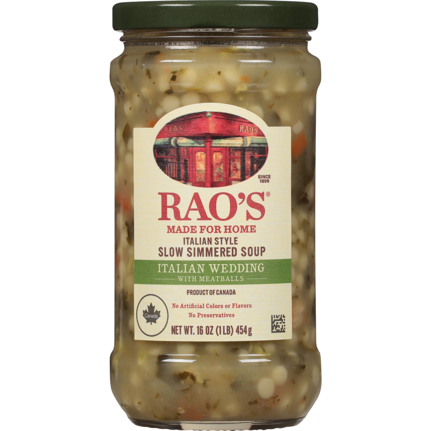  Rao's Made for Home, Italian Wedding Slow Simmered Soup, with  Meatballs, 16 Oz (Pack of 6) : Grocery & Gourmet Food