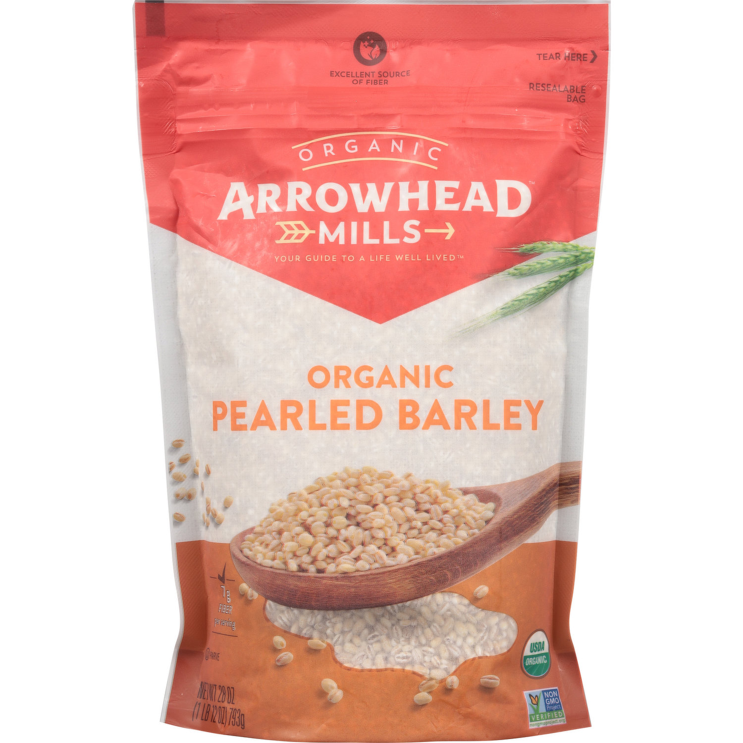 Arrowhead Mills Organic Pearled Barley, 28 oz - Pay Less Super Markets