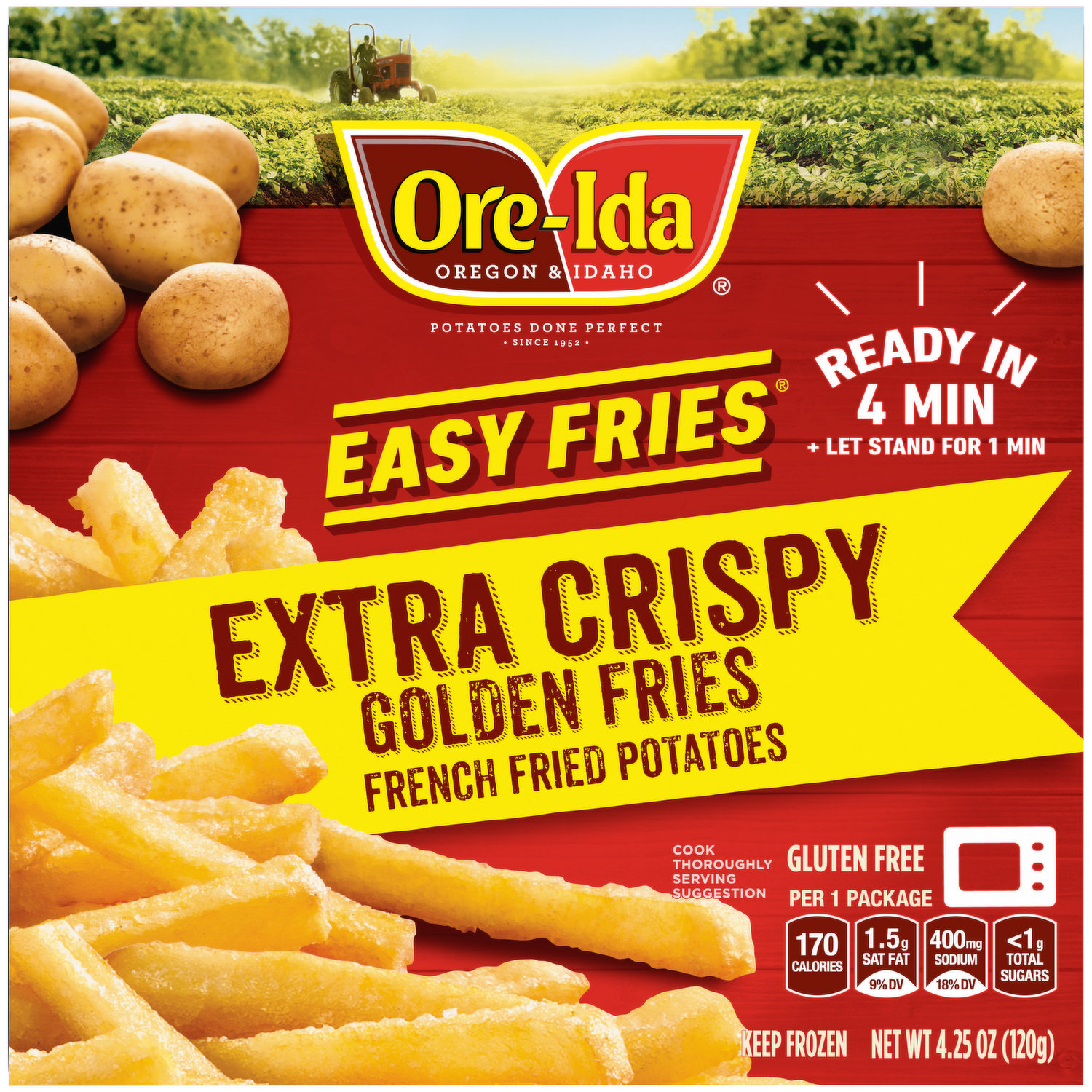 Ore-Ida Golden Shoestrings French Fries Fried Frozen Potatoes, 28