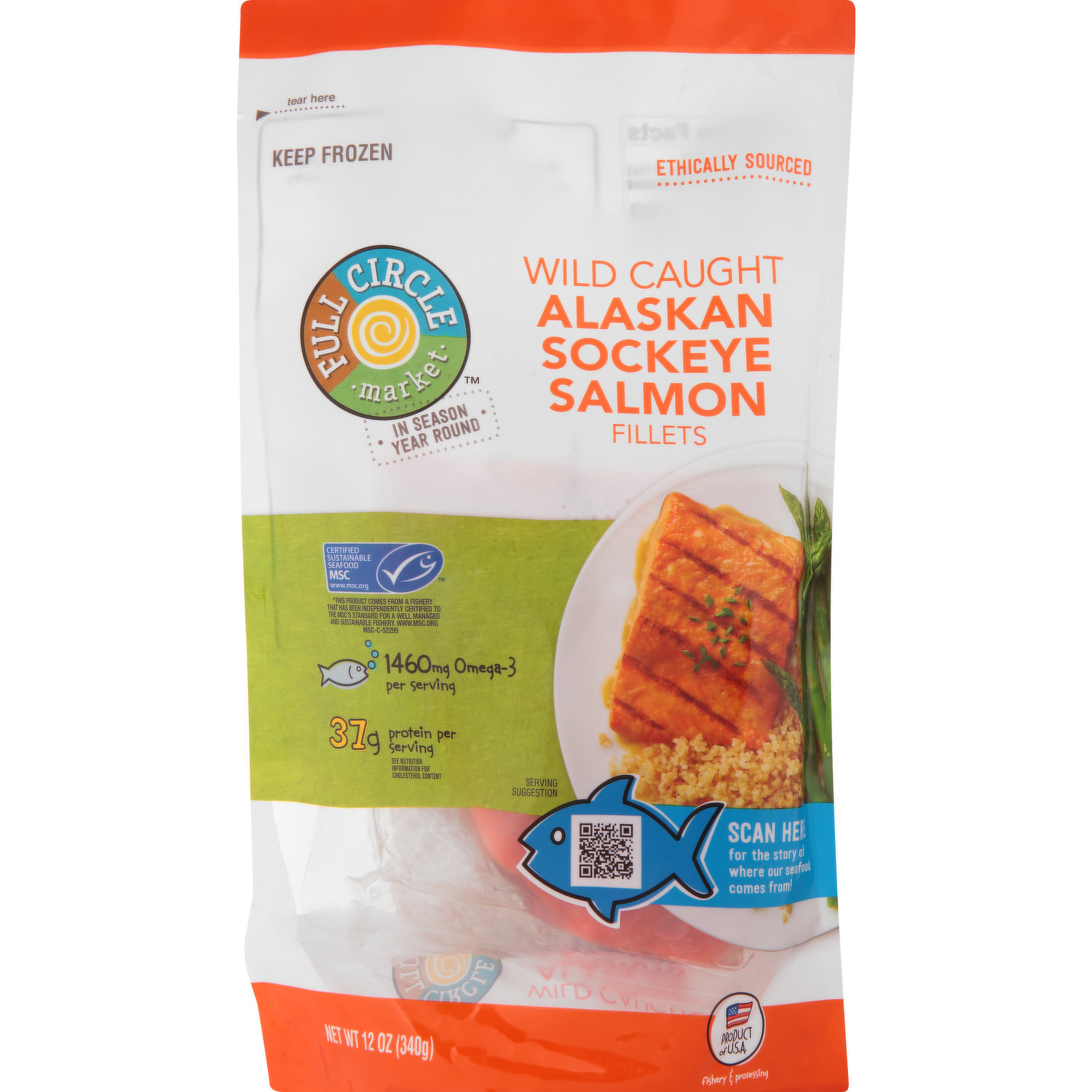 Kroger® Wild Caught Boneless Frozen Sockeye Salmon, 12 oz - Pay