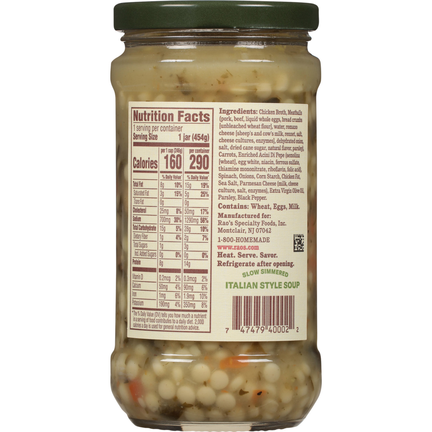 Rao's Italian Wedding Soup, 16oz