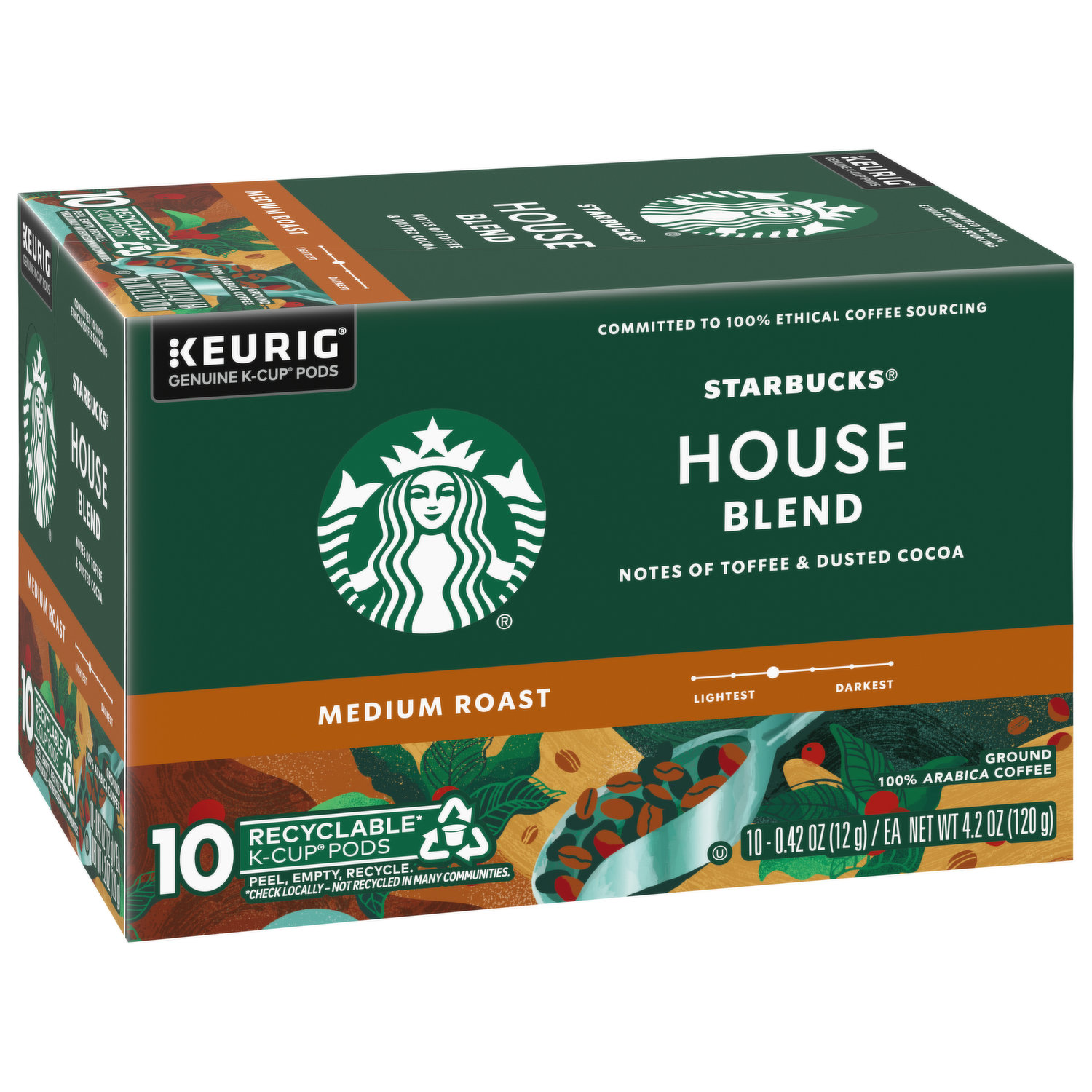 Starbucks K-Cup Coffee Pods—Gingerbread Flavored Coffee—100% Arabica—N –  Kaffa Abode