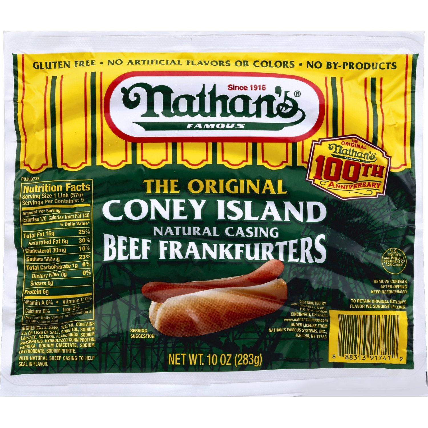 Beef Hot Dog 6 To 1 Kosher, 20 lb, 120 count – Chefs' Warehouse
