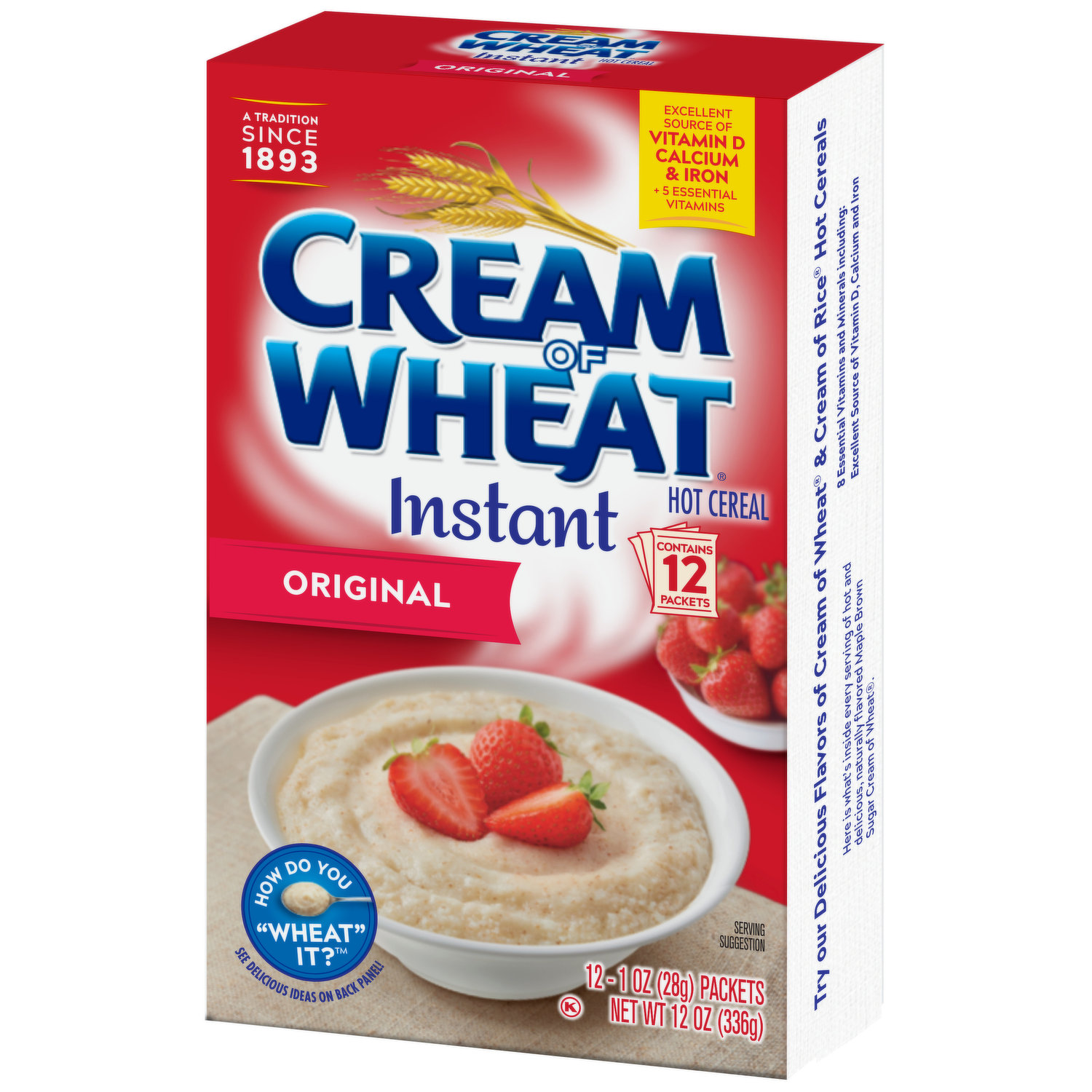 Cream of Wheat Instant Original Hot Cereal 3 ct Packets 