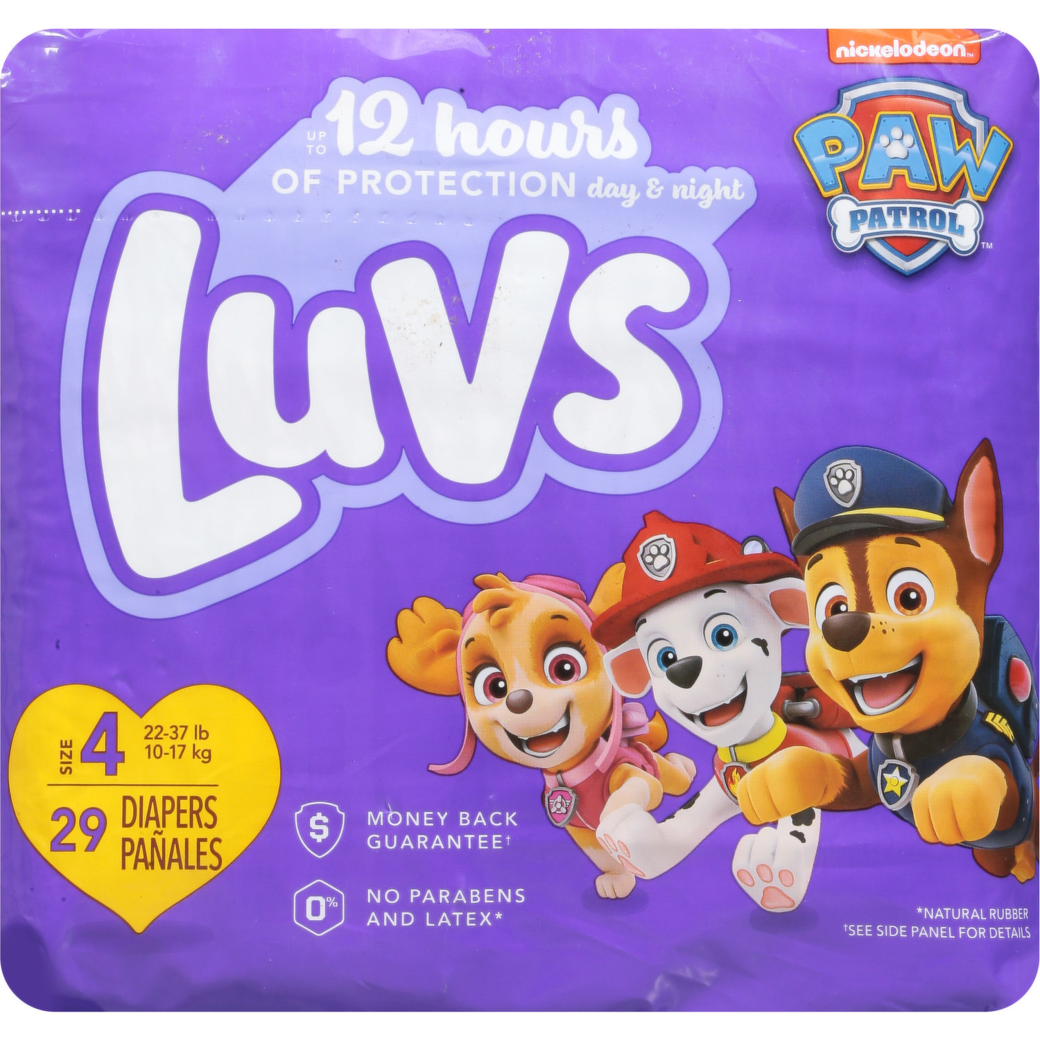 Luvs Nickelodeon Paw Patrol Size 5 Diapers 27+ lbs - 124 ct box