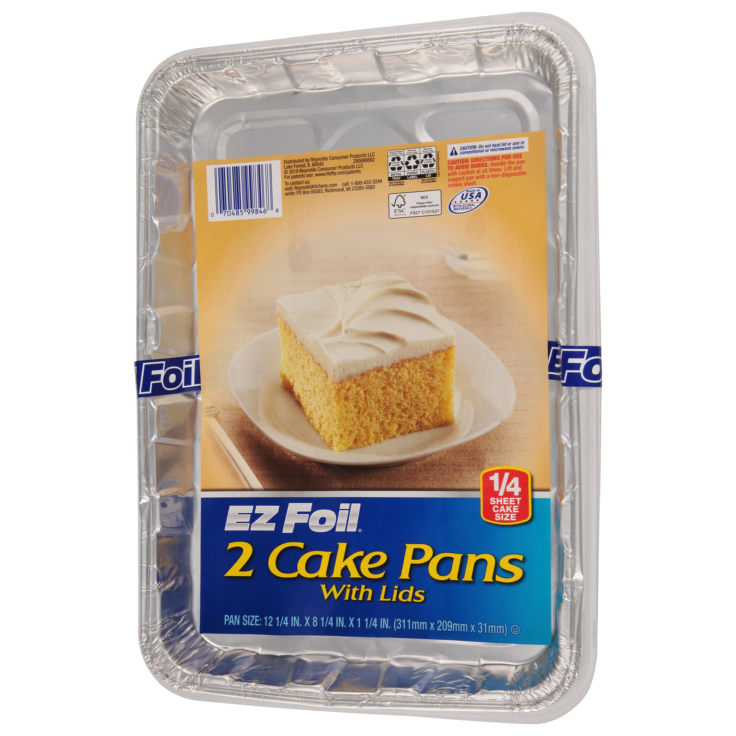 EZ Foil Cake Pans - 2 pans