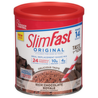 SlimFast Original Rich Chocolate Royale Meal Replacement Shake Mix, 13.96 Ounce