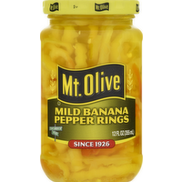 Mt. Olive Mild Banana Pepper Rings, 12 Ounce