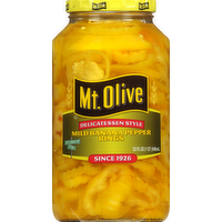 Mt. Olive Delicatessen Style Mild Banana Pepper Rings, 32 Ounce