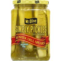 Mt. Olive Simply Pickles Kosher Dill Pickle Spears, 24 Ounce