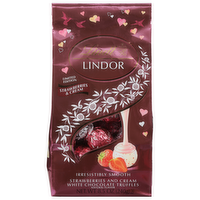 Lindt Lindor Valentine's Strawberry & Cream White Chocolate Truffles, 8.5 Ounce