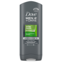 Dove Men+Care Extra Fresh Body and Face Wash, 13.5 Ounce