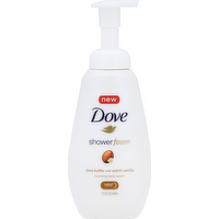 Dove Shea Butter with Warm Vanilla Shower Foam Body Wash, 13.5 Ounce