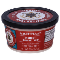 Sartori Merlot BellaVitano Cheese Spread & Dip, 7.5 Ounce