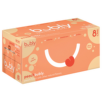 Bubly Peach Sparkling Water, 8 Each