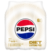 Caffeine Free Diet Pepsi Cola, 6 Each