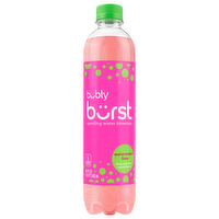 Bubly Burst Watermelon Lime Sparkling Water Beverage, 16.9 Ounce