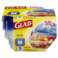 GladWare Entree Storage Containers, 5 Each