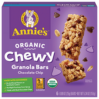 Annie's Organic Chocolate Chip Chewy Granola Bars, 5.34 Ounce