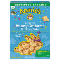 Annie's Homegrown Organic Birthday Cake Bunny Graham Snacks, 7.5 Ounce