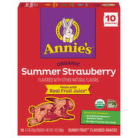 Annie's Homegrown Organic Summer Strawberry Bunny Fruit Snacks, 7 Ounce