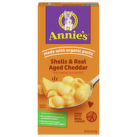 Annie's Homegrown Shells & Real Aged Cheddar Macaroni & Cheese Dinner, 7 Ounce